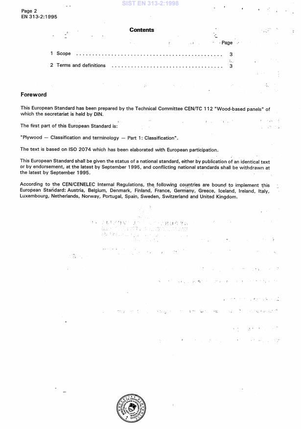 EN 313-2:1995 EN 313-2:1998 - Page 4 preview