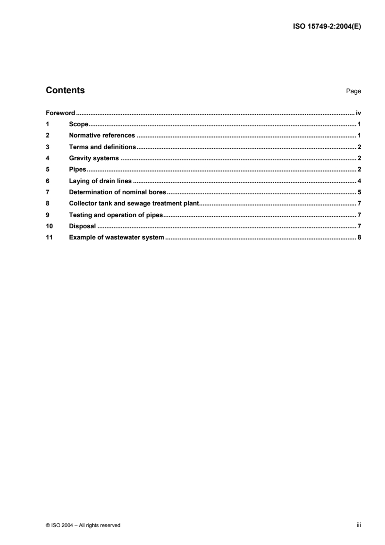 ISO 15749-2:2004 - Ships and marine technology — Drainage systems on ships and marine structures — Part 2: Sanitary drainage, drain piping for gravity systems
Released:4/29/2004