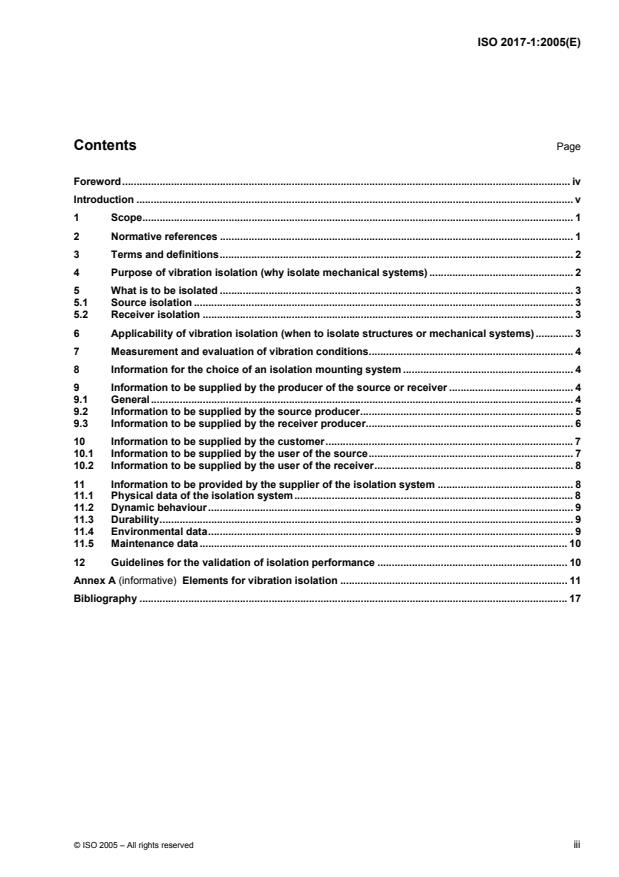 ISO 2017-1:2005 - Mechanical vibration and shock -- Resilient mounting systems