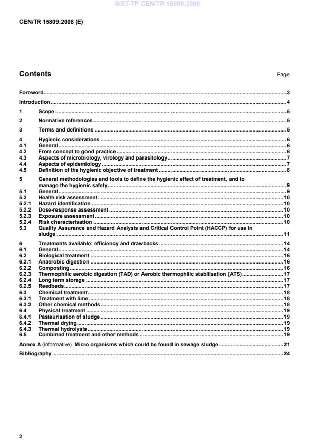 CEN/TR 15809:2008 TP CEN/TR 15809:2009 - Page 4 preview