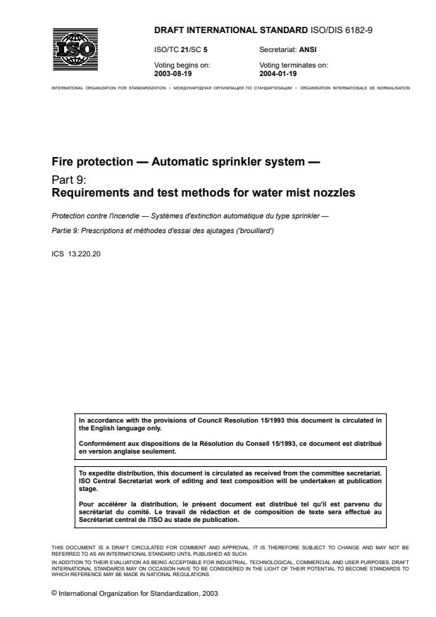 ISO/DIS 6182-9