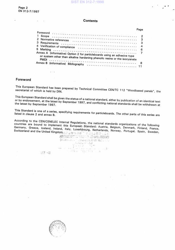 EN 312-7:1997 EN 312-7:1998 - Page 4 preview