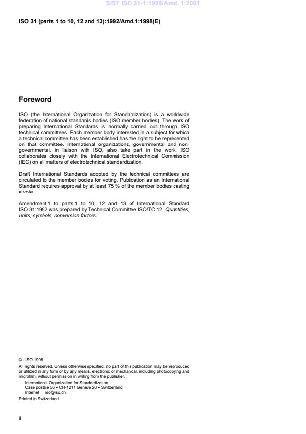 ISO 31-1:1992/Amd 1:1998 ISO 31-1:1999/Amd. 1:2001 - Page 4 preview