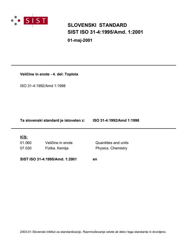 ISO 31-4:1995/Amd. 1:2001