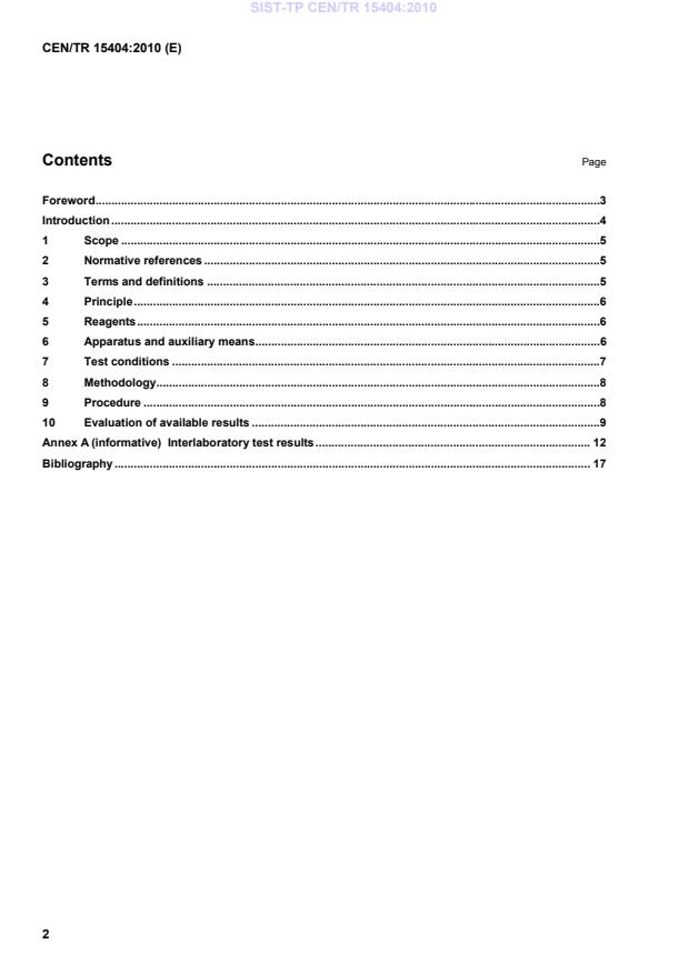 CEN/TR 15404:2010 TP CEN/TR 15404:2010 - Page 4 preview