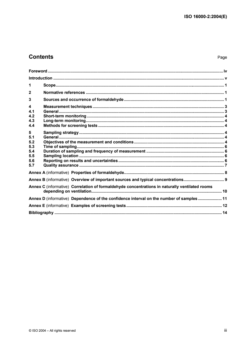 ISO 16000-2:2004 - Indoor air — Part 2: Sampling strategy for formaldehyde
Released:7/2/2004