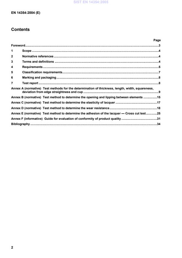 EN 14354:2004 EN 14354:2005 - Page 4 preview