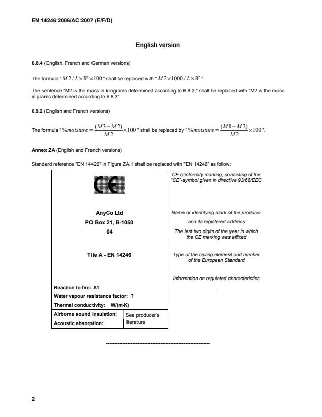 EN 14246:2006/AC:2007 EN 14246:2006/AC:2007 - Page 4 preview