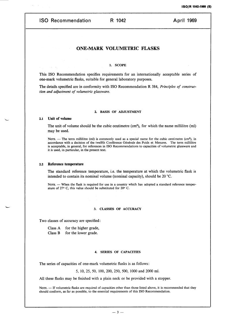 ISO/R 1042:1969 - Title missing - Legacy paper document
Released:1/1/1969