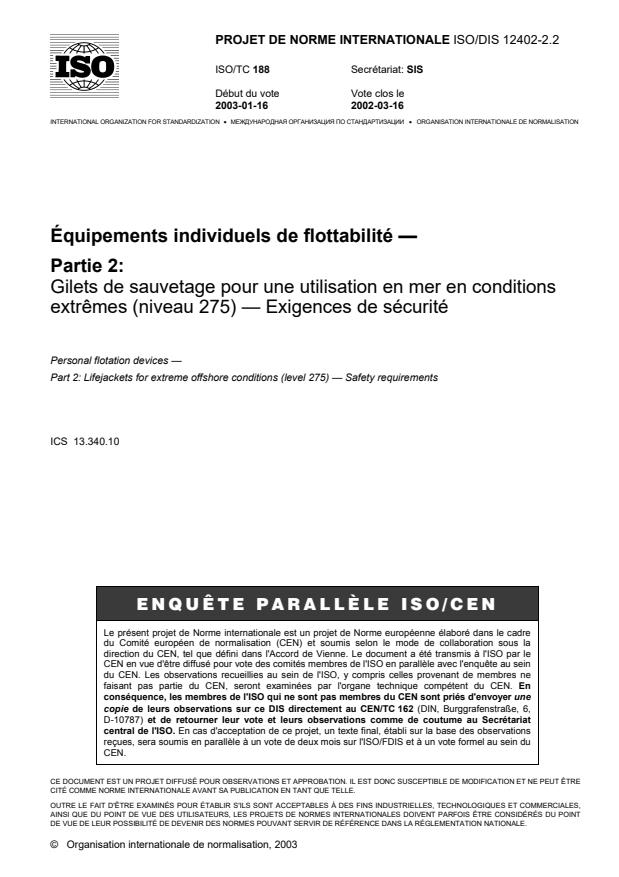 ISO/DIS 12402-2.2