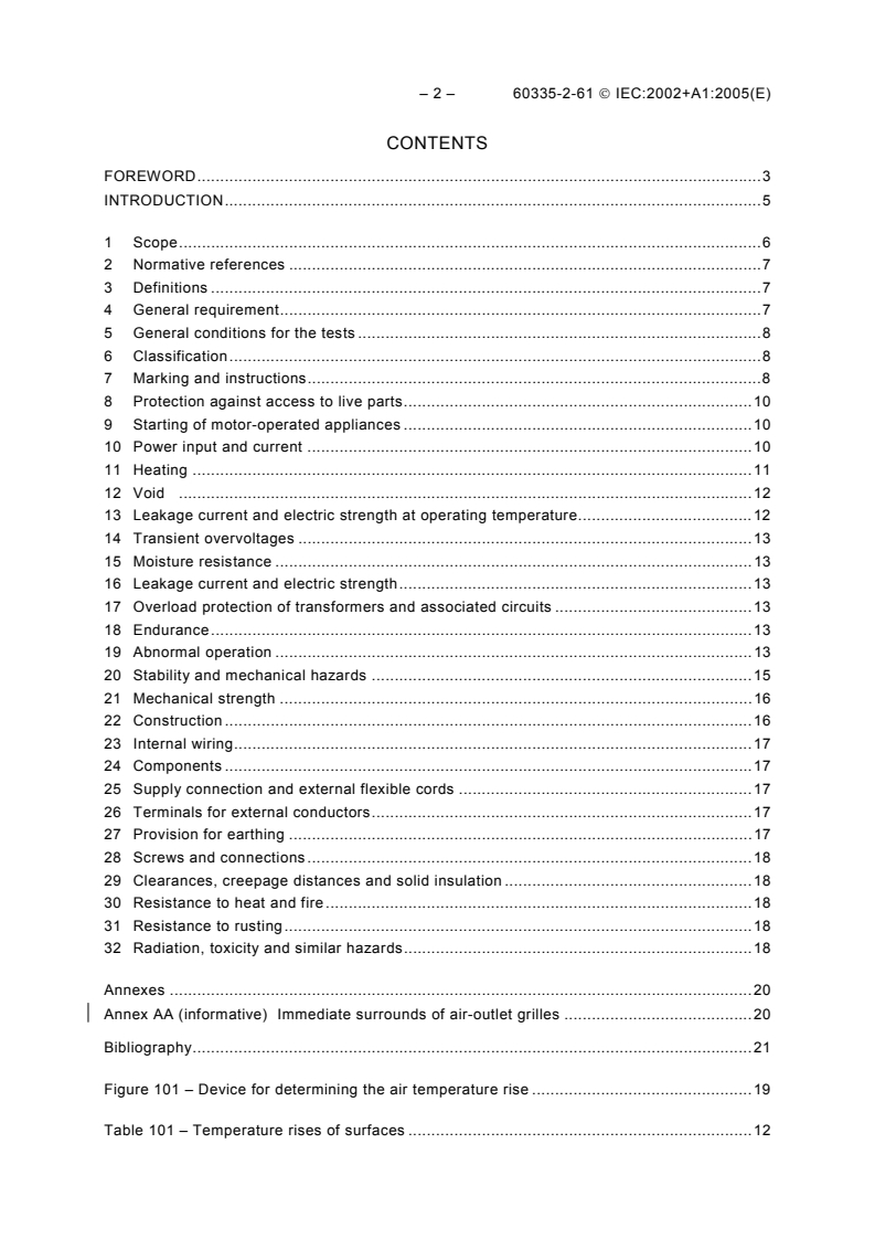 IEC 60335-2-61:2002 IEC 60335-2-61:2002+AMD1:2005 CSV - Household and similar electrical appliances - Safety - Part 2-61: Particular requirements for thermal storage room heaters
Released:6/20/2005
Isbn:2831879922 - Page 4 preview