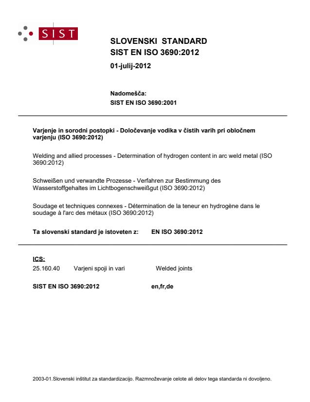 EN ISO 3690:2012