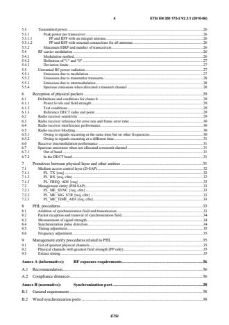 SIST EN 300 175-2 V2.3.1:2010 ETSI EN 300 175-2 V2.3.1 (2010-06) - Digital Enhanced Cordless Telecommunications (DECT); Common Interface (CI); Part 2: Physical Layer (PHL) - Page 4 preview