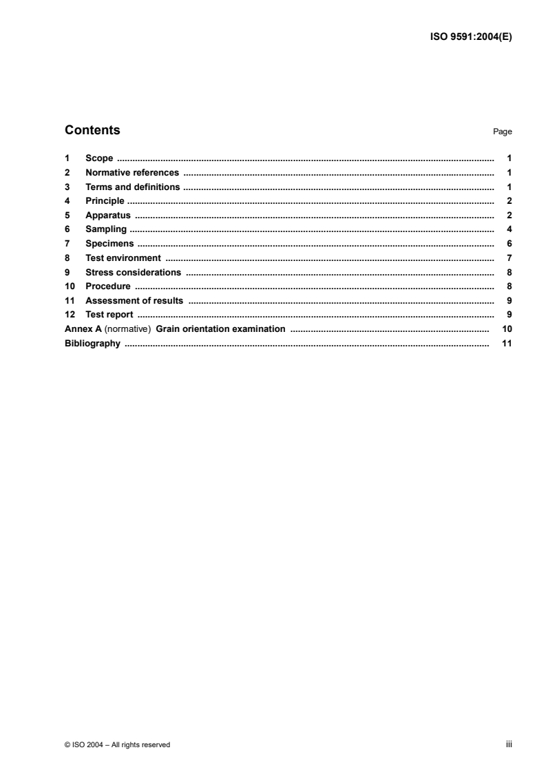 ISO 9591:2004 - Corrosion of aluminium alloys — Determination of resistance to stress corrosion cracking
Released:9/13/2004