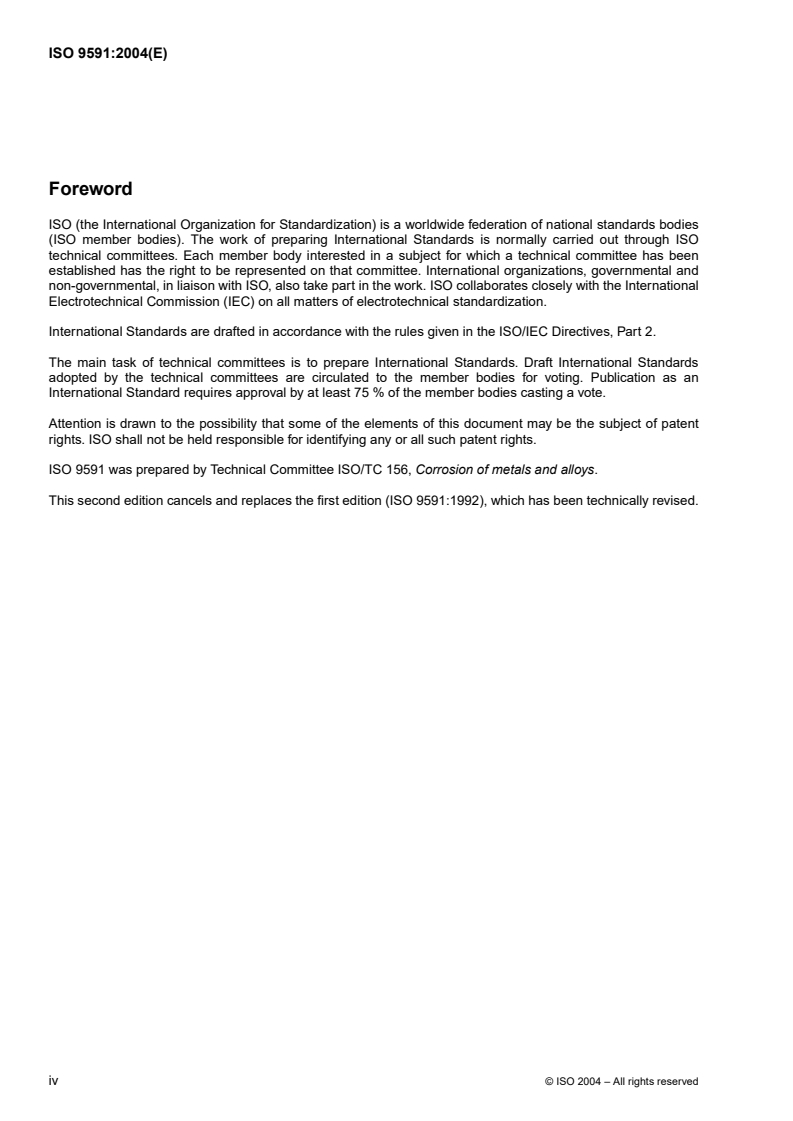 ISO 9591:2004 ISO 9591:2004 - Corrosion of aluminium alloys — Determination of resistance to stress corrosion cracking
Released:9/13/2004 - Page 4 preview