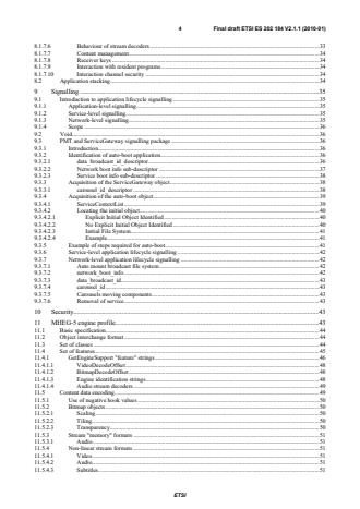 kSIST prES 202 184 V2.1.1:2010 ETSI ES 202 184 V2.1.1 (2010-01) - MHEG-5 Broadcast Profile - Page 4 preview