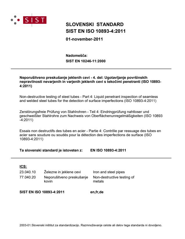 EN ISO 10893-4:2011