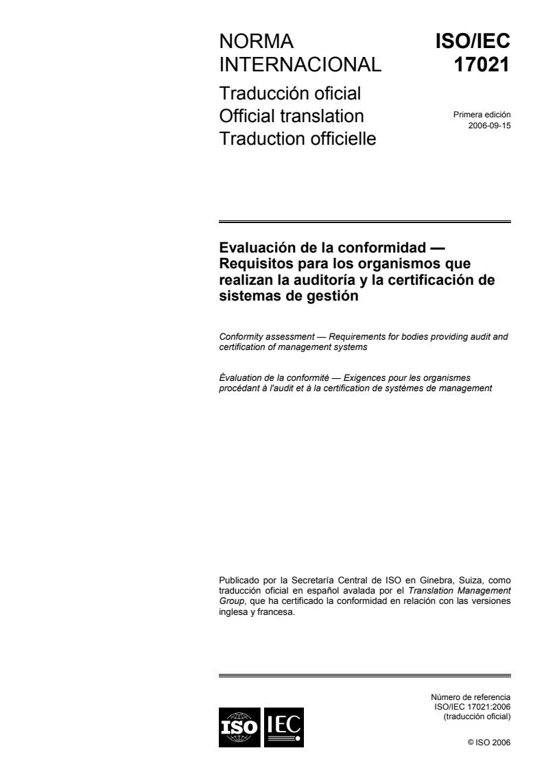 ISO/IEC 17021:2006
