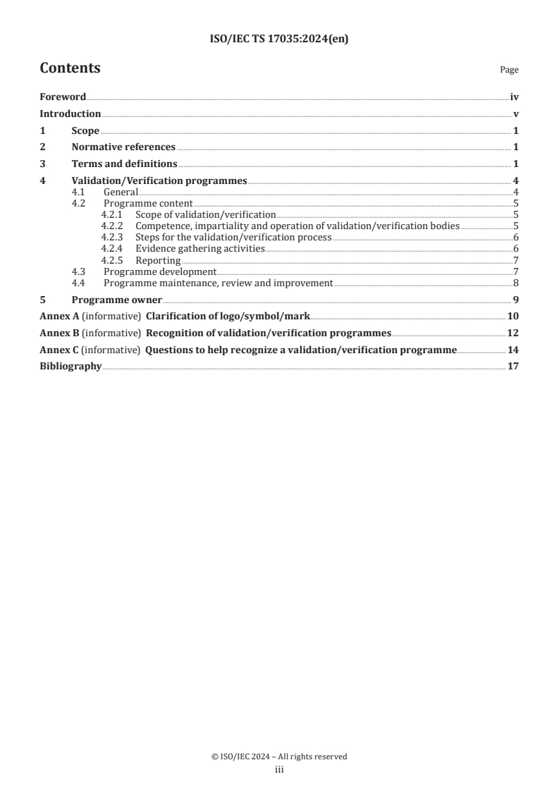 ISO/IEC TS 17035:2024 - Conformity assessment — Guidelines for validation and verification programmes
Released:3. 09. 2024