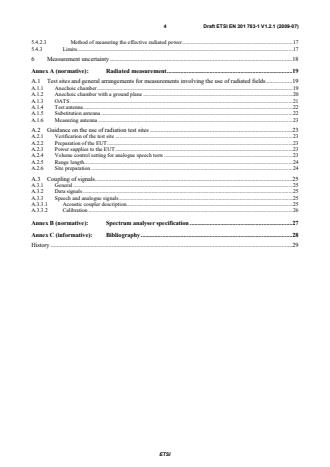 SIST EN 301 783-1 V1.2.1:2010 ETSI EN 301 783-1 V1.2.1 (2009-07) - Electromagnetic compatibility and Radio spectrum Matters (ERM); Land Mobile Service; Commercially available amateur radio equipment; Part 1: Technical characteristics and methods of measurement - Page 4 preview