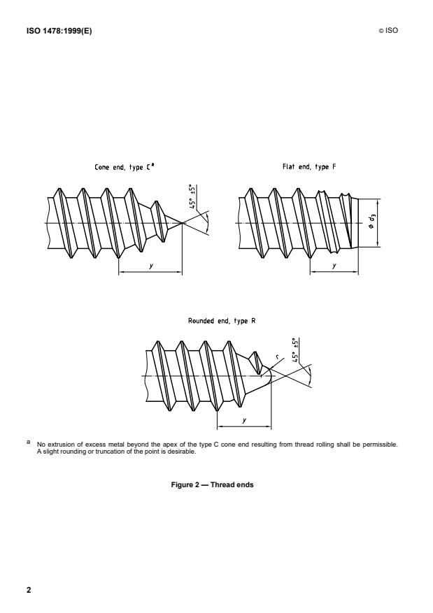 ISO 1478:1999 ISO 1478:1999 - Tapping screws thread - Page 4 preview