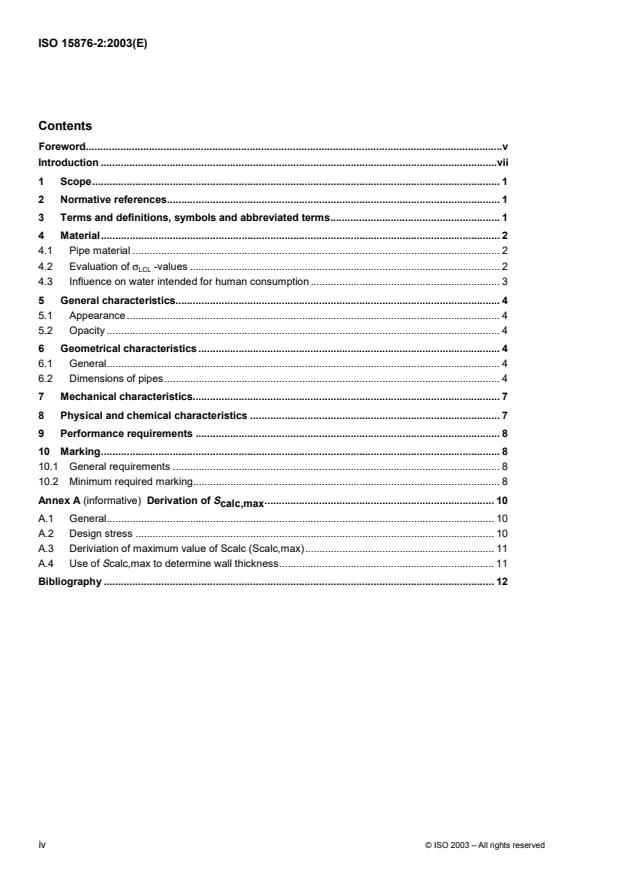 ISO 15876-2:2003 ISO 15876-2:2003 - Plastics piping systems for hot and cold water installations -- Polybutylene (PB) - Page 4 preview