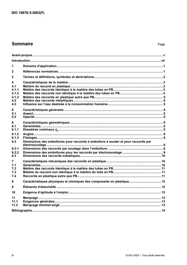 ISO 15876-3:2003 ISO 15876-3:2003 - Systemes de canalisations en plastique pour les installations d'eau chaude et froide -- Polybutene (PB) - Page 4 preview