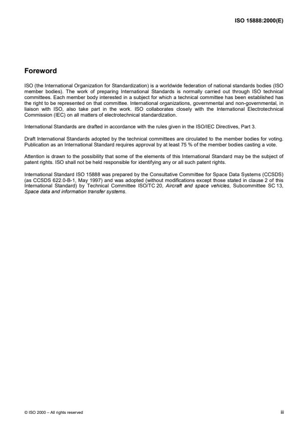 ISO 15888:2000 - Space data and information transfer systems -- Standard formatted data units -- Referencing environment