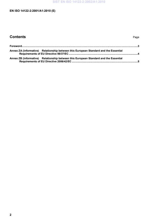 EN ISO 14122-2:2001/A1:2010 EN ISO 14122-2:2002/A1:2010 - Page 4 preview