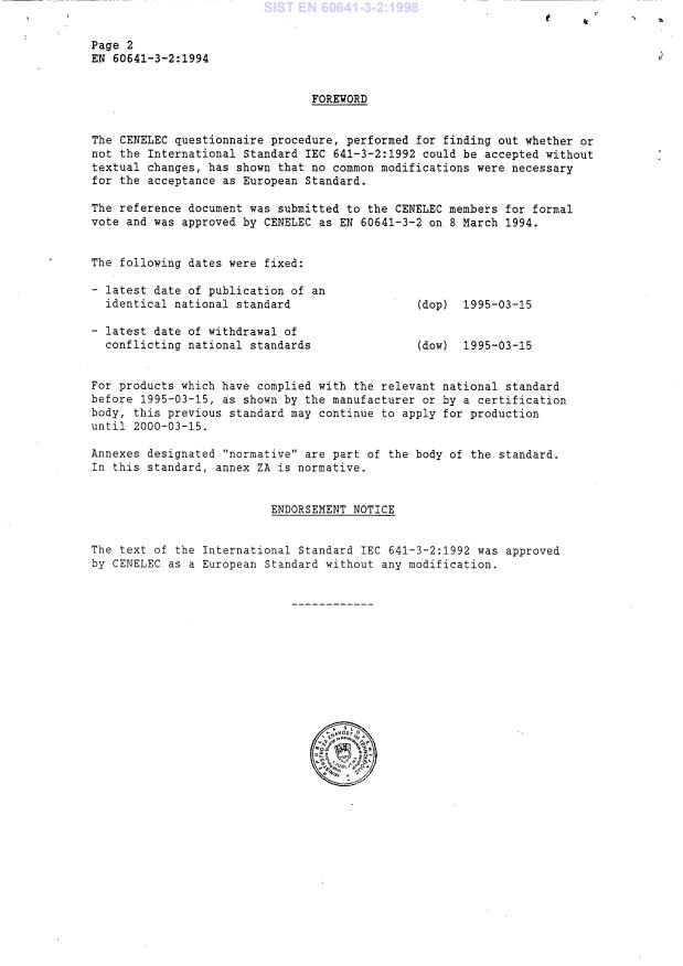 EN 60641-3-2:1994 EN 60641-3-2:1998 - Page 4 preview