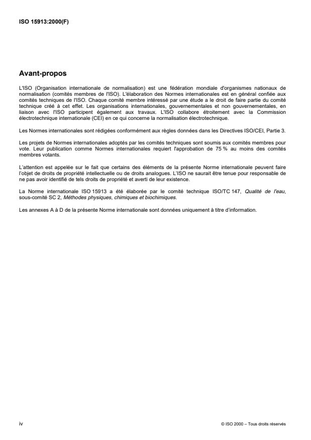 SIST ISO 15913:2001 ISO 15913:2000 - Qualité de l'eau -- Dosage de certains herbicides phénoxyalcanoiques, y compris bentazones et hydroxybenzonitriles, par chromatographie en phase gazeuse et spectrométrie de masse apres extraction en phase solide et dérivatisation - Page 4 preview