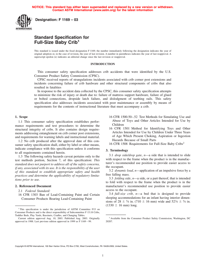 Astm f1169 clearance