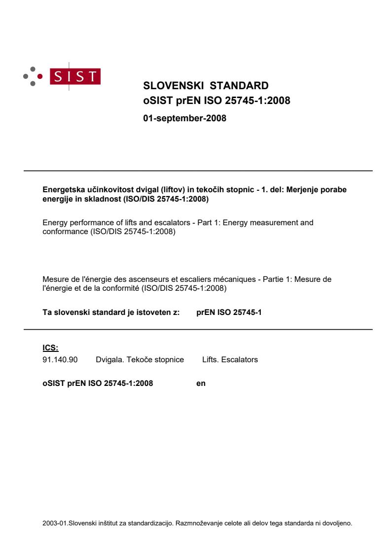 prEN ISO 25745-1:2008