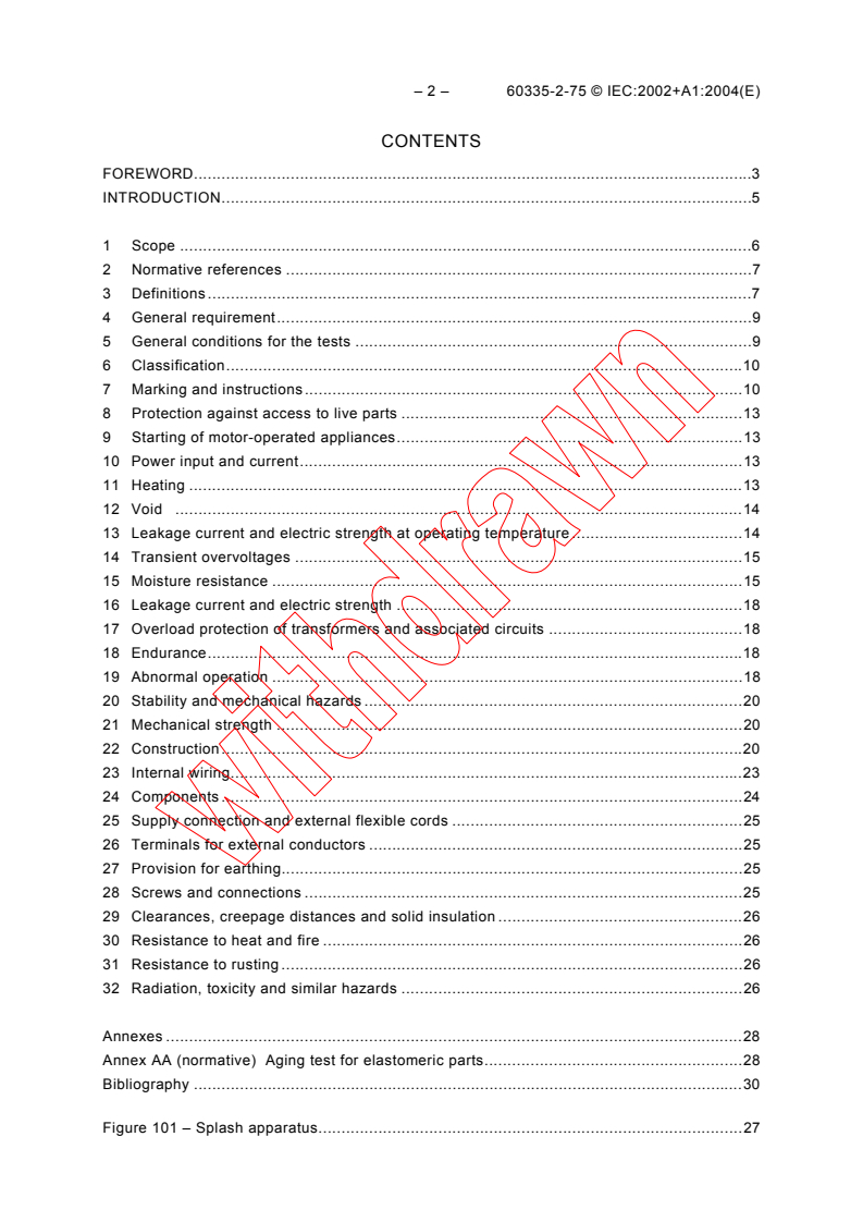 IEC 60335-2-75:2002 IEC 60335-2-75:2002+AMD1:2004 CSV - Household and similar electrical appliances - Safety - Part 2-75: Particular requirements for commercial dispensing appliances and vending machines
Released:1/11/2005
Isbn:2831877849 - Page 4 preview