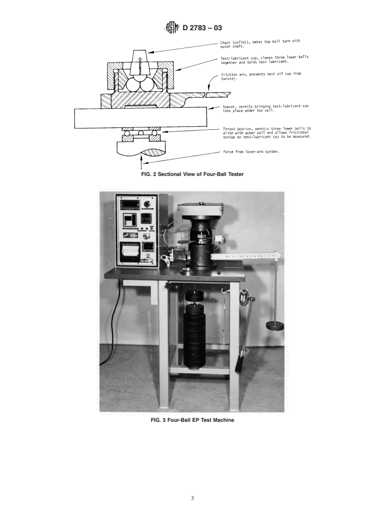 ASTM D2783-03 - Standard Test Method for Measurement of Extreme-Pressure Properties of Lubricating Fluids (Four-Ball Method)