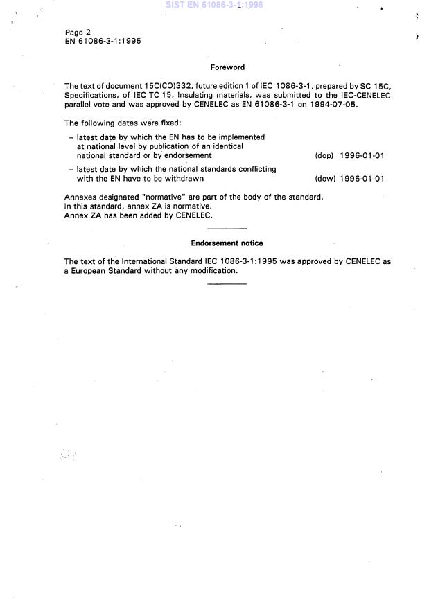 EN 61086-3-1:1995 EN 61086-3-1:1998 - Page 4 preview