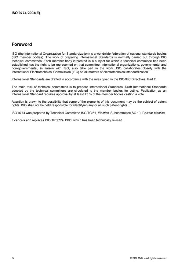 ISO 9774:2004 ISO 9774:2004 - Thermal insulation for building applications -- Guidelines for selecting properties - Page 4 preview
