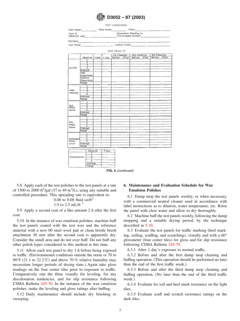 ASTM D3052-87(2003) - Standard Practice for Rating Water-Emulsion Floor Polishes