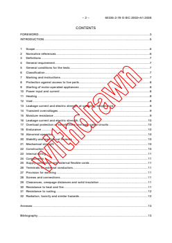IEC 60335-2-78:2002+AMD1:2008 CSV - Household and similar electrical appliances - Safety - Part 2-78: Particular requirements for outdoor barbecues
Released:7/15/2008
Isbn:2831897602 - Page 4 preview
