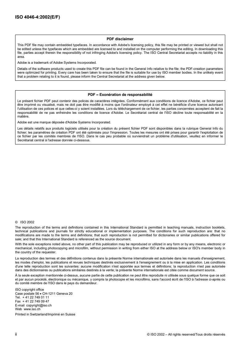 ISO 4046-4:2002 ISO 4046-4:2002 - Page 2 preview