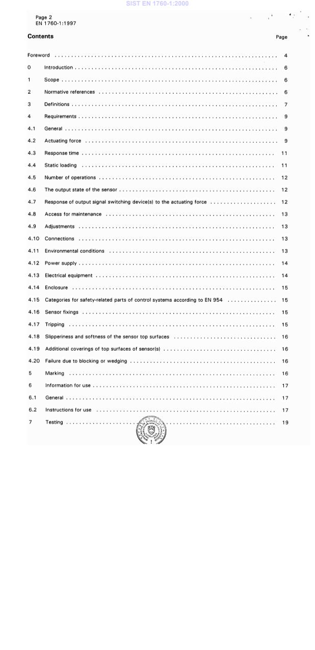 EN 1760-1:1997 EN 1760-1:2000 - Page 4 preview