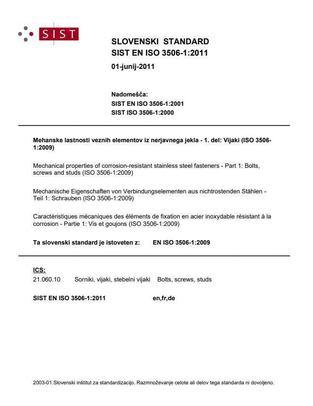 EN ISO 3506-1:2011