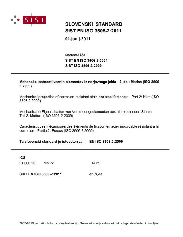 EN ISO 3506-2:2011