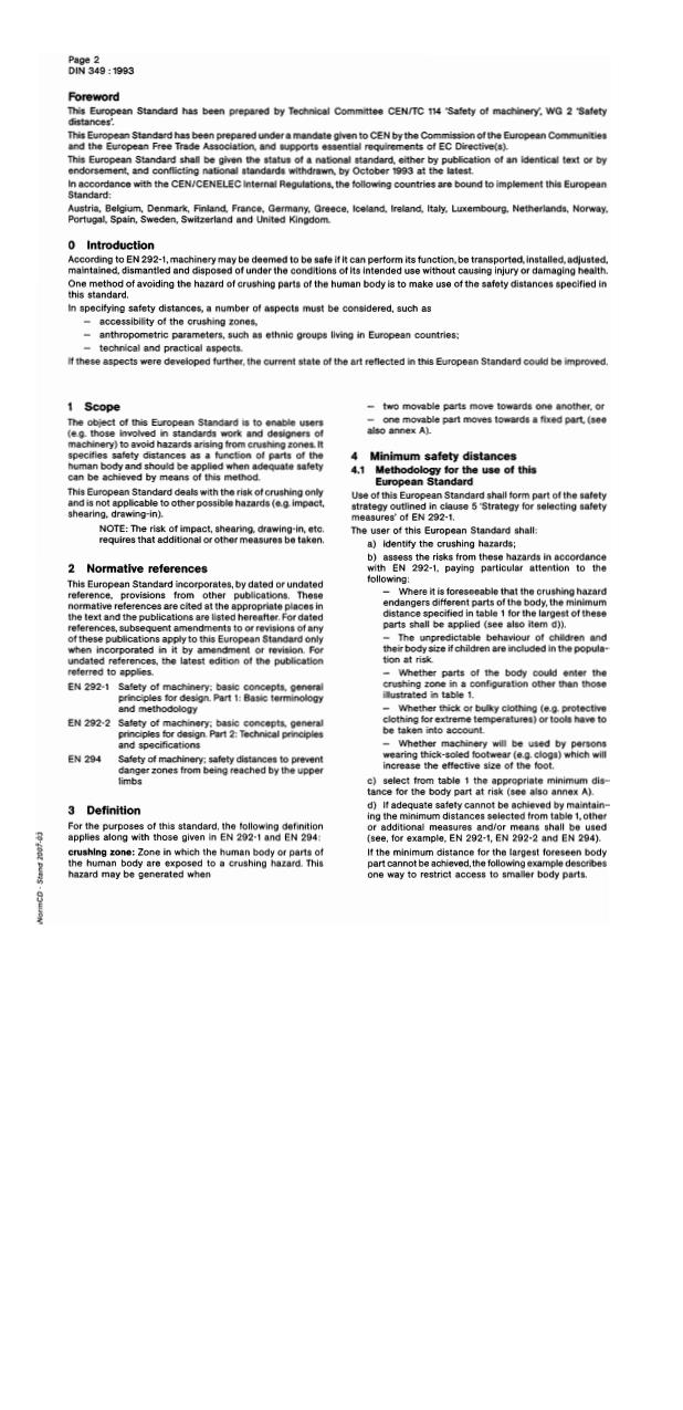 EN 349:1993 EN 349:1997 - Page 4 preview