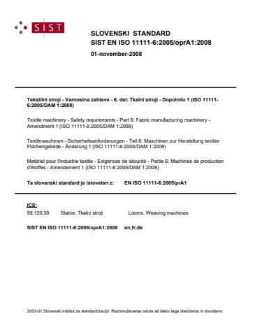 EN ISO 11111-6:2005/oprA1:2008