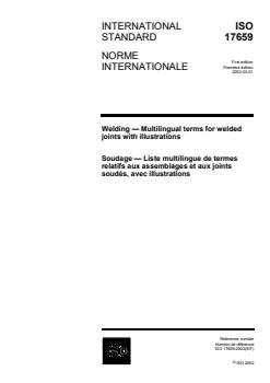 ISO 17659:2002 ISO 17659:2002 - Page 1 preview