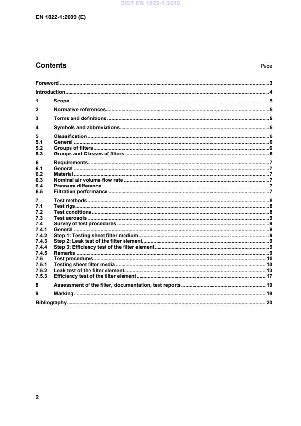 EN 1822-1:2009 EN 1822-1:2010 - Page 4 preview