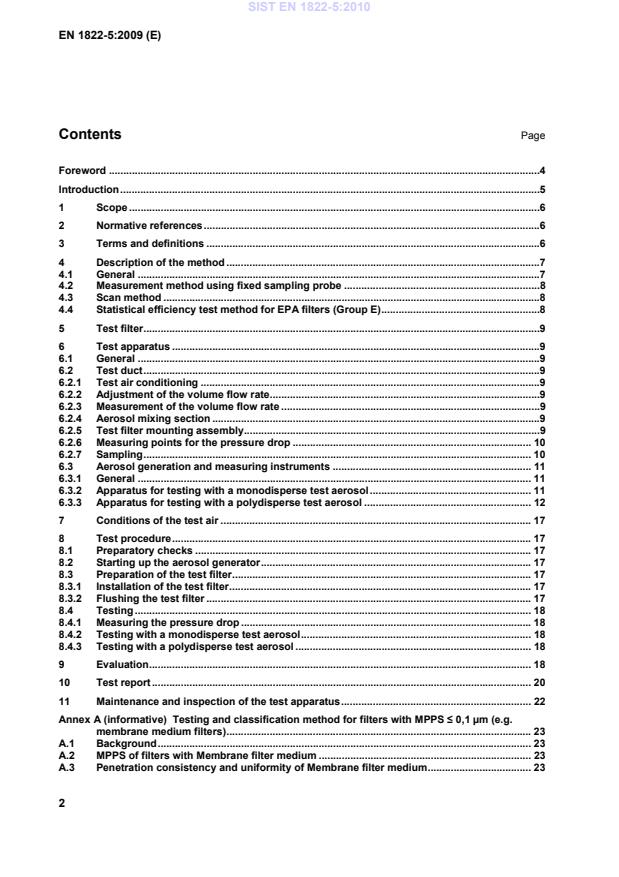 EN 1822-5:2009 EN 1822-5:2010 - Page 4 preview