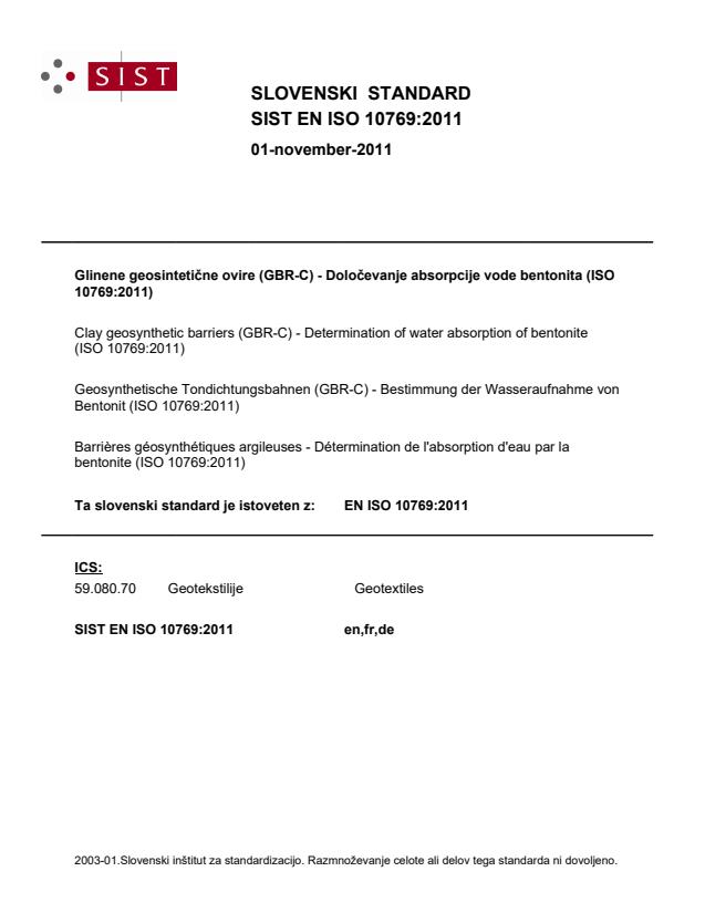 EN ISO 10769:2011