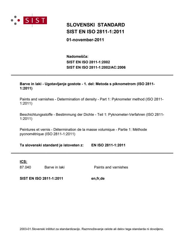 EN ISO 2811-1:2011